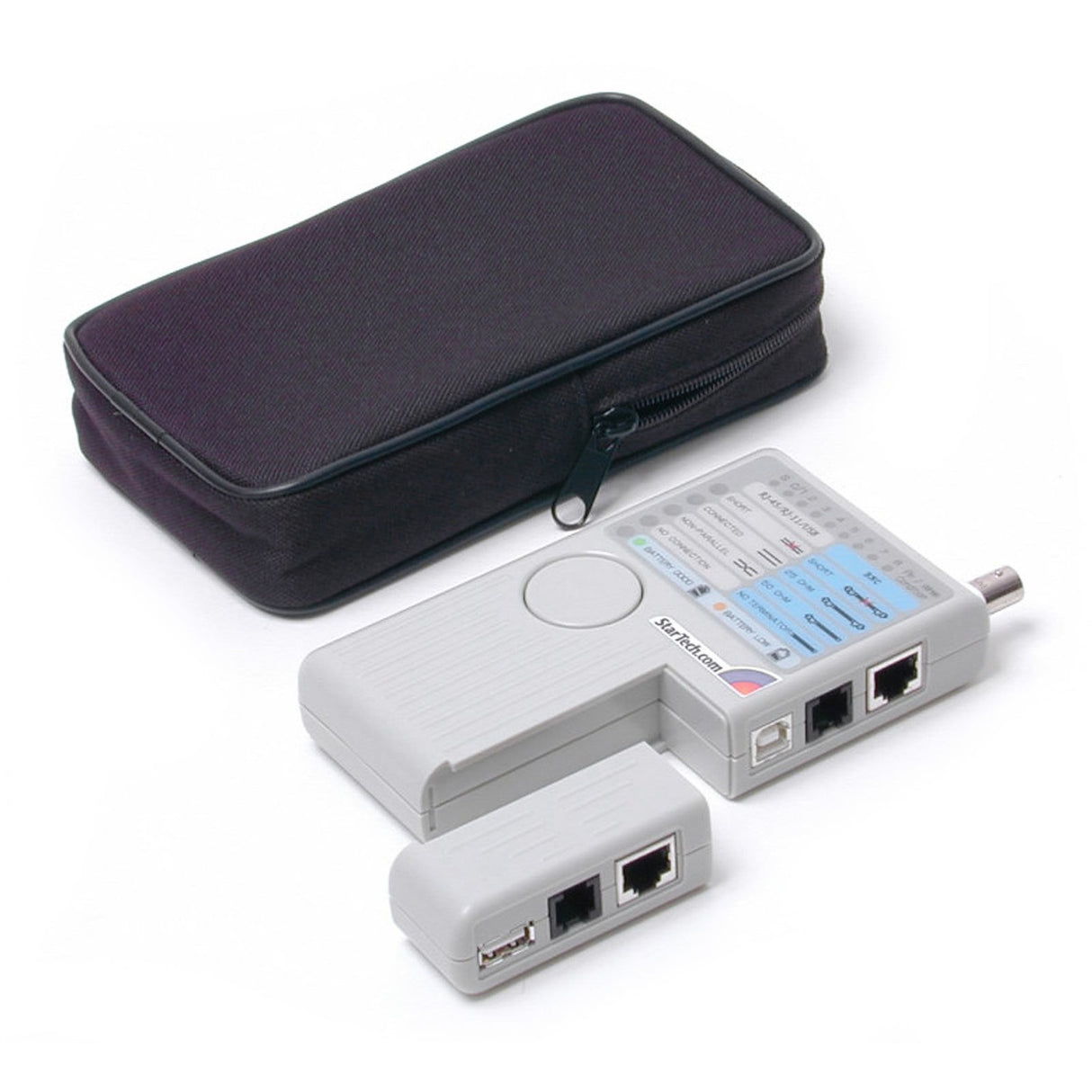 StarTech.com Testeur de câbles RJ45 RJ11 USB et BNC multifonction professionnel - Testeur de câbles à distance - Appareil de test réseau