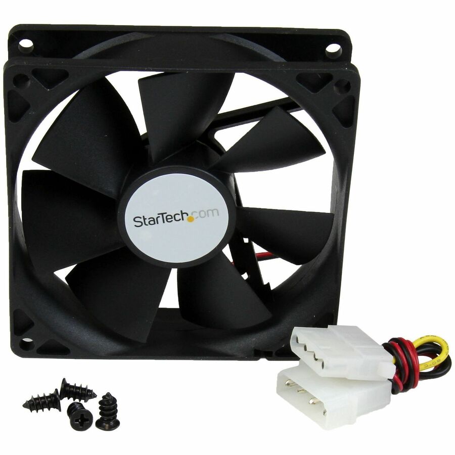 Ventilateur StarTech.com 92 x 25 mm à double roulement à billes pour boîtier d'ordinateur avec connecteur LP4 - 2 200 tr/min - Boîtier en plastique