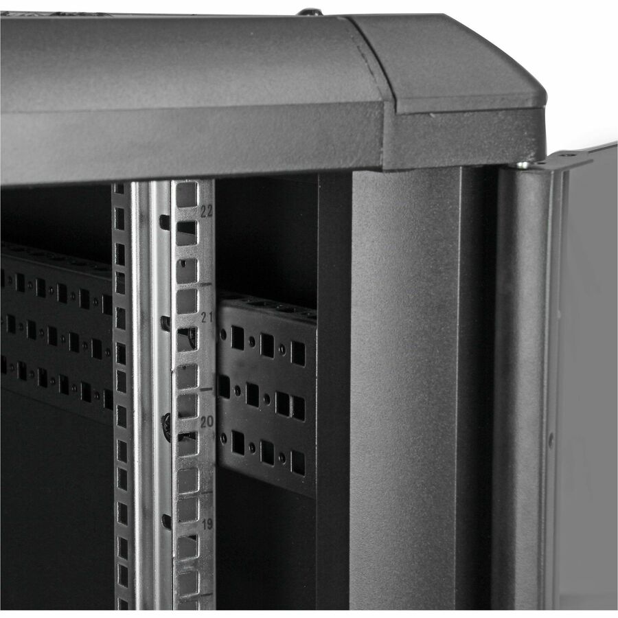 StarTech.com 4-Post 22U Server Rack Cabinet, 19" Data Rack Cabinet for Computer / IT Equipment, Home Network Rack, Half Height Server Rack