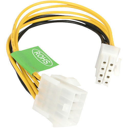 Câble d'extension d'alimentation StarTech.com - EPS 8 broches +12 V (M) - EPS 8 broches +12 V (F) - 20 cm