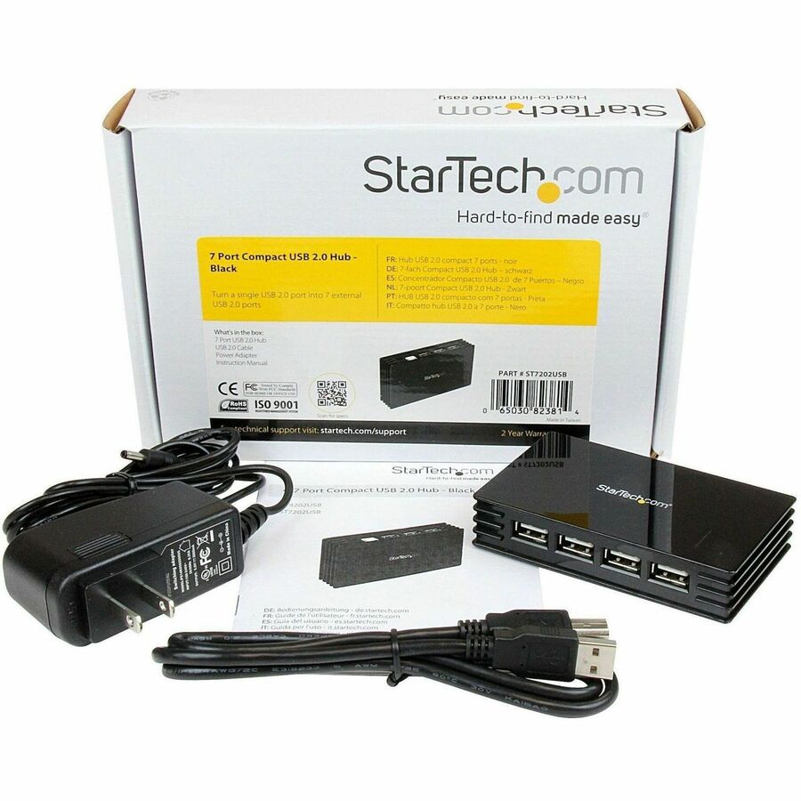 StarTech.com Hub USB 2.0 7 ports - Hub - 7 ports - USB haute vitesse