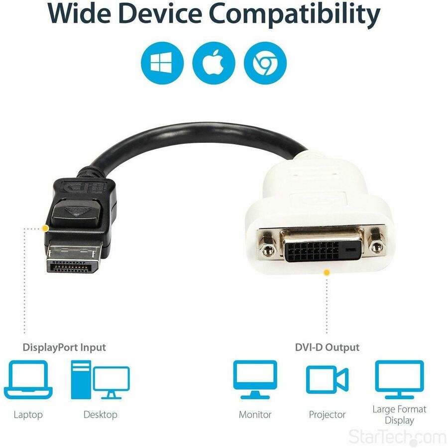 StarTech DisplayPort to DVI Adapter 1080p