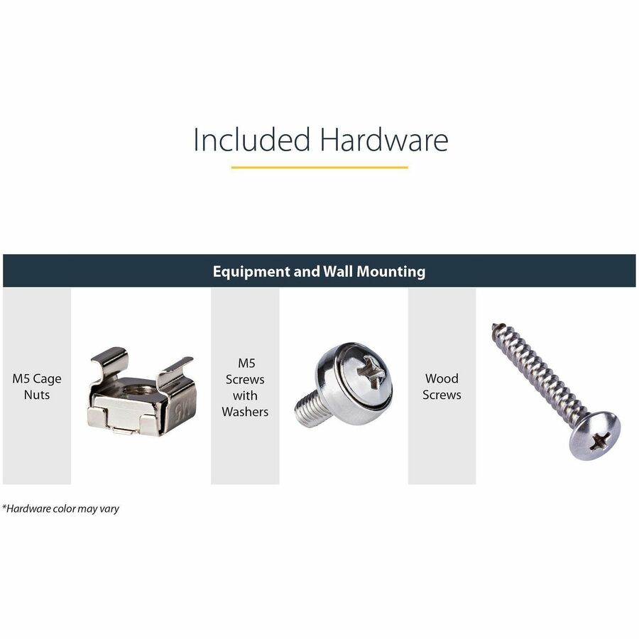 StarTech.com 2U 19in Steel Vertical Wall Mount Equipment Rack Bracket