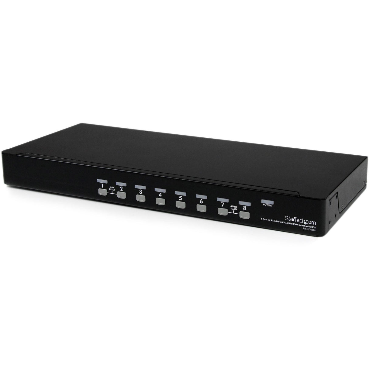 Commutateur KVM USB 8 ports 1U à montage en rack StarTech.com avec affichage à l'écran