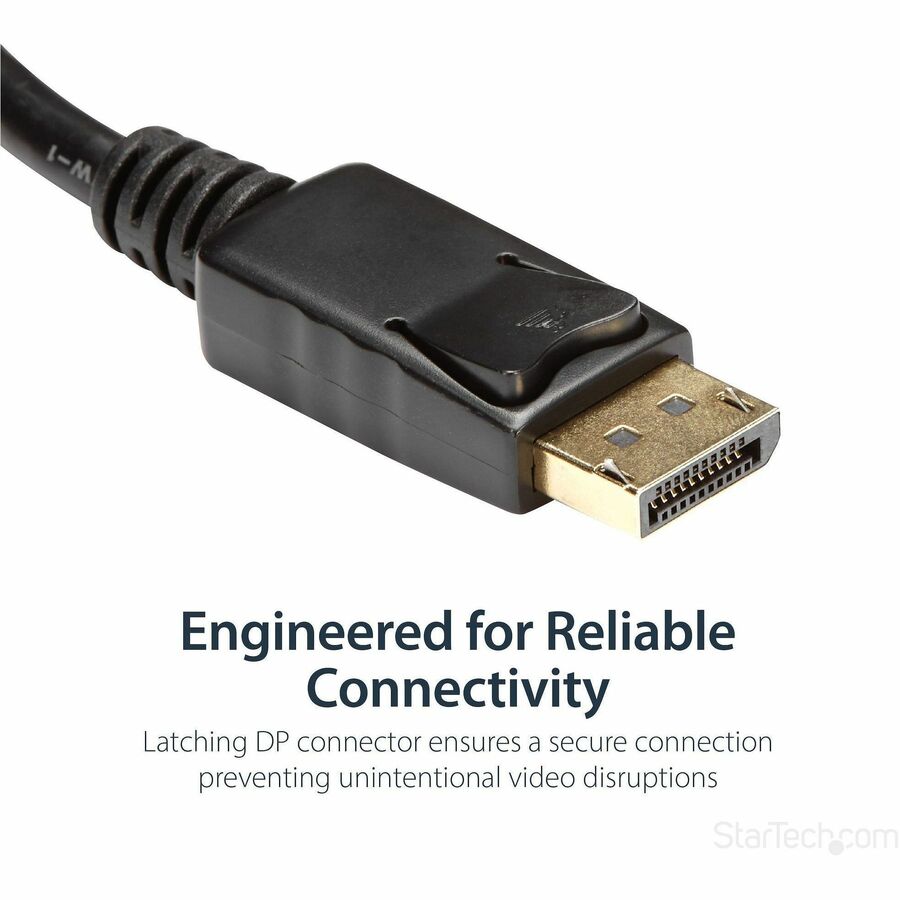 Adaptateur StarTech.com DisplayPort vers HDMI, convertisseur vidéo DP vers HDMI 1080p, dongle moniteur/TV DP vers HDMI, connecteur DP verrouillable passif