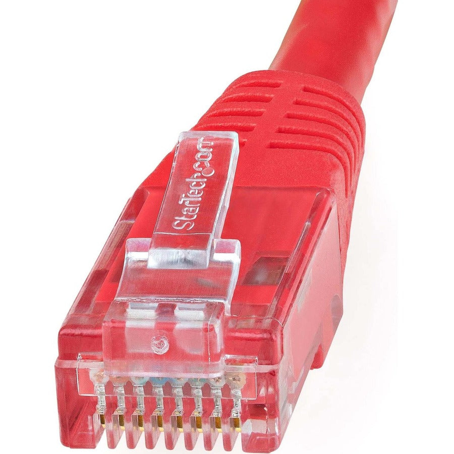 Câble Ethernet CAT6 StarTech.com de 1,5 m (1,5 m) - Gigabit moulé rouge - 100 W PoE UTP 650 MHz - Cordon de raccordement catégorie 6 certifié UL/TIA