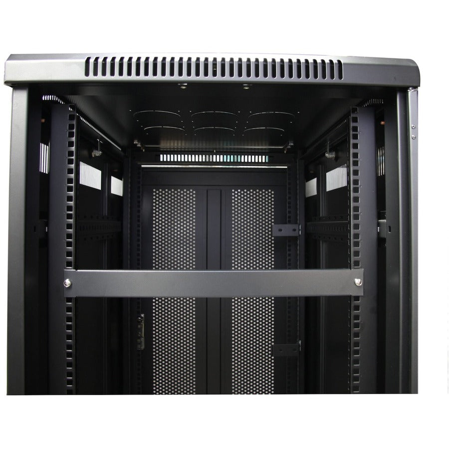 StarTech.com Panneau d'obturation 1U 48 cm (19 po) en acier noir pour rack