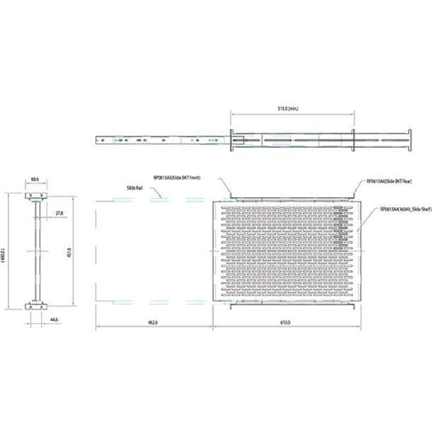 Étagère de montage en rack coulissante ventilée StarTech.com 2U, profondeur de montage réglable de 51 à 76 cm (20 à 30 po) - 22,7 kg (50 lb) - 61 cm (24 po) de profondeur
