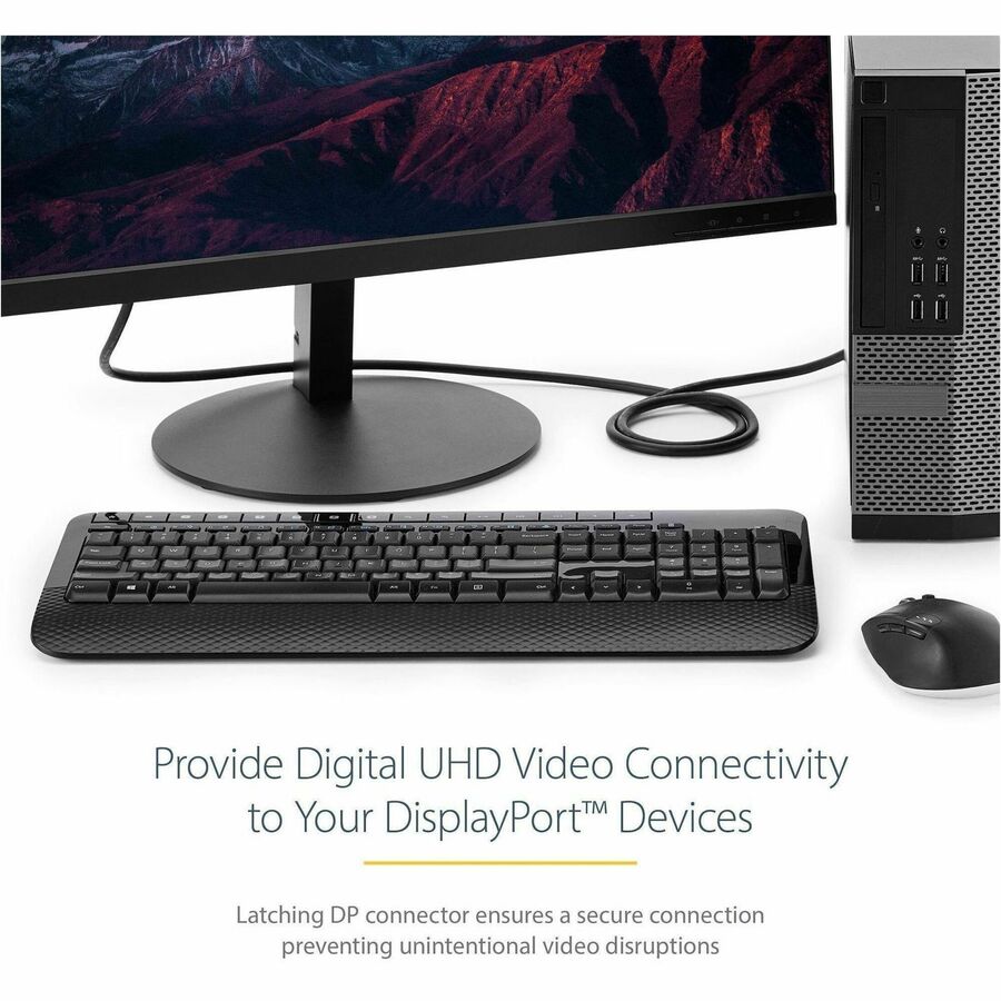 StarTech.com 1ft (30cm) DisplayPort 1.2 Cable, 4K x 2K UHD VESA Certified