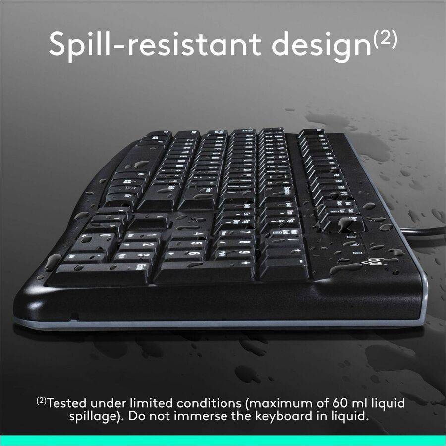 Ensemble combiné filaire de bureau Logitech MK120