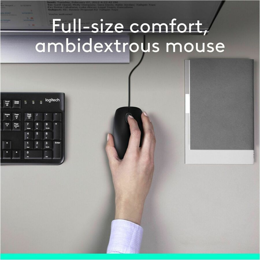 Ensemble combiné filaire de bureau Logitech MK120