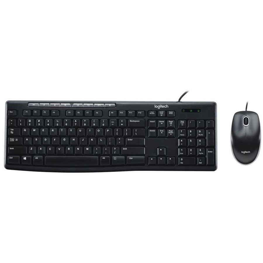 Clavier et souris Logitech Media Combo MK200 - Vente au détail