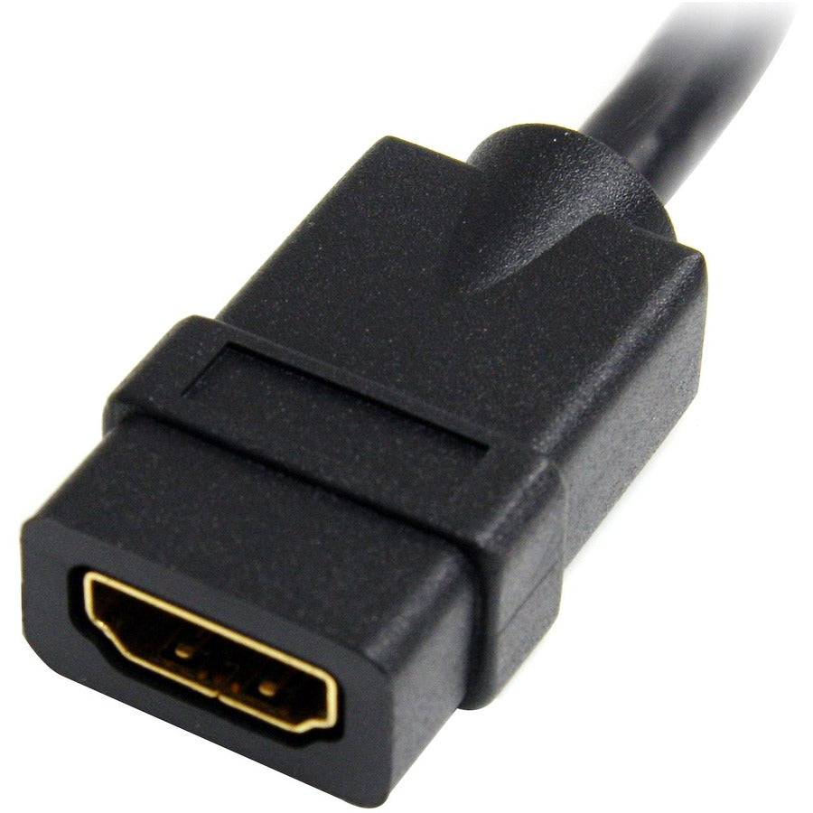 Câble d'extension HDMI StarTech.com 15 cm, câble HDMI court mâle vers femelle, 4K UHD HDMI Port Saver M/F, HDMI 1.4, dongle HDMI