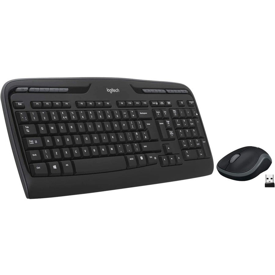 Logitech MK320 Ensemble de bureau sans fil avec raccourcis multimédias