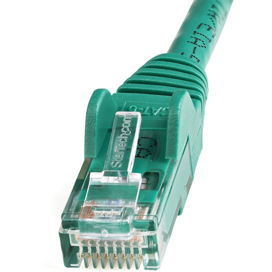 StarTech.com 35ft CAT6 Ethernet Cable - Green Snagless Gigabit - 100W PoE UTP 650MHz Category 6 Patch Cord UL Certified Wiring/TIA