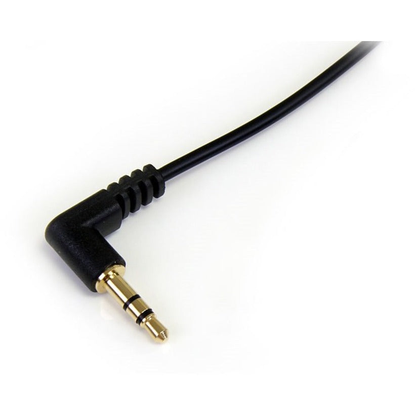Câble audio stéréo fin 3,5 mm vers angle droit StarTech.com (30 cm) - M/M