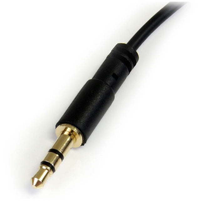 StarTech.com 6 ft Slim 3.5mm to Right Angle Stereo Audio Cable - M/M