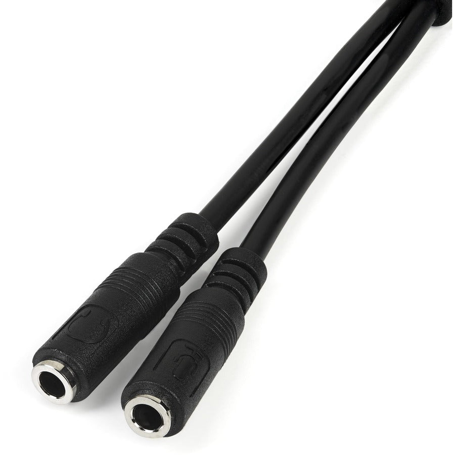 Adaptateur de casque StarTech.com pour casques avec prises casque/micro séparées - 3,5 mm 4 positions vers 3 positions et 2 positions 3,5 mm M/F