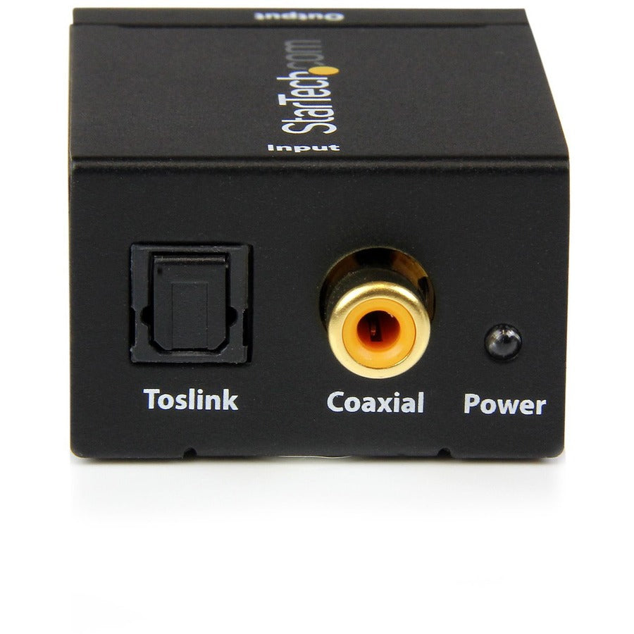 Convertisseur audio numérique coaxial SPDIF ou optique Toslink vers RCA stéréo StarTech.com