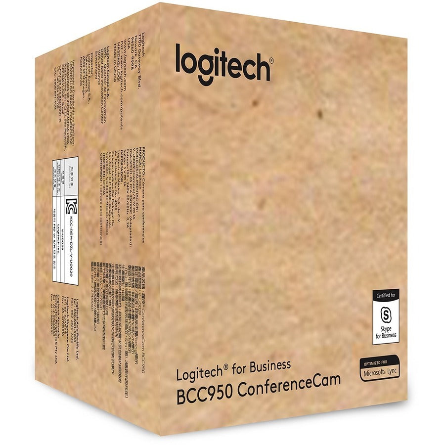 Caméra de visioconférence Logitech BCC950 - 3 mégapixels - 30 ips - Noir - USB 2.0 - 1 pack