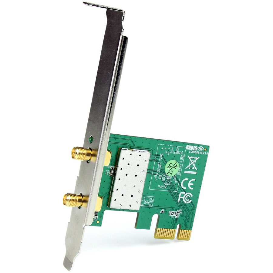 Adaptateur réseau sans fil N PCI Express StarTech.com - 300 Mbit/s PCIe 802.11 b/g/n - 2T2R 2,2 dBi