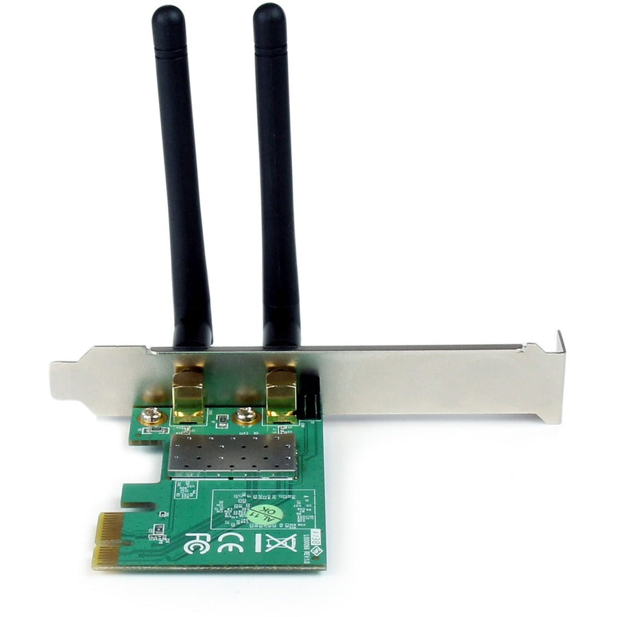 Adaptateur réseau sans fil N PCI Express StarTech.com - 300 Mbit/s PCIe 802.11 b/g/n - 2T2R 2,2 dBi