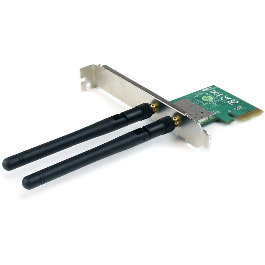 Adaptateur réseau sans fil N PCI Express StarTech.com - 300 Mbit/s PCIe 802.11 b/g/n - 2T2R 2,2 dBi