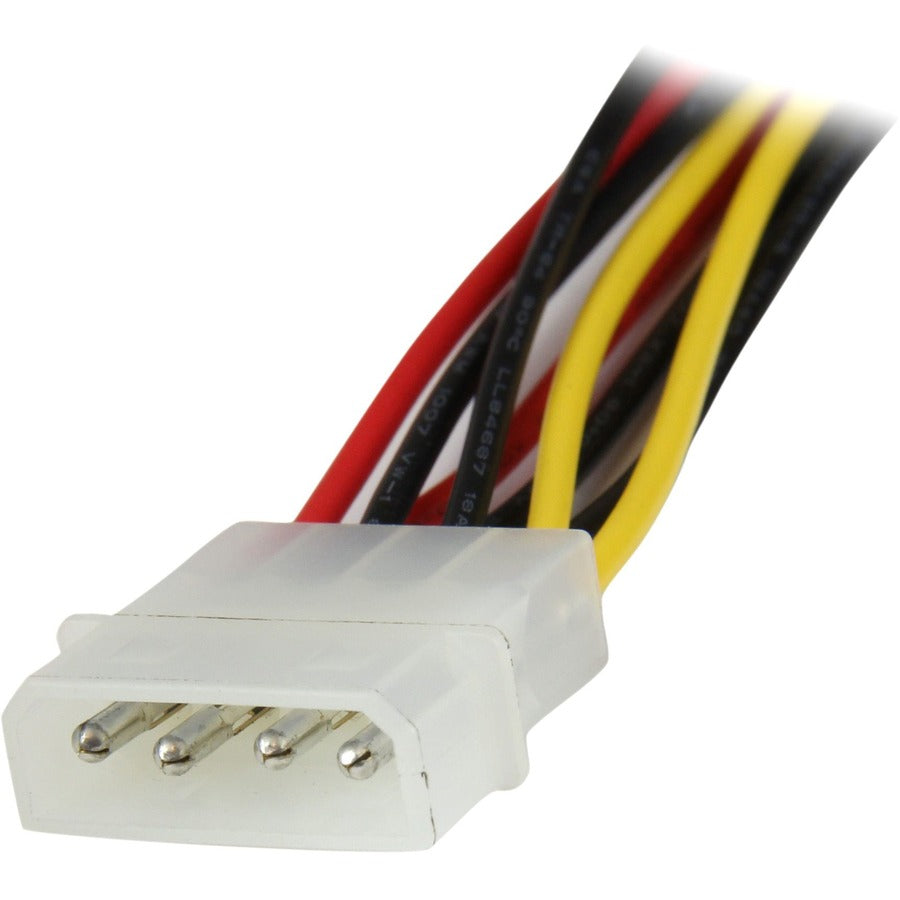 Star Tech.com 12in LP4 to 2x Latching SATA Power Y Cable Splitter Adapter - 4 Pin Molex to Dual SATA