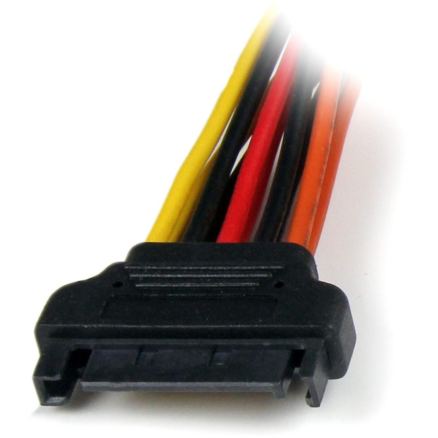 Star Tech.com 6in Latching SATA Power Y Splitter Cable Adapter - M/F
