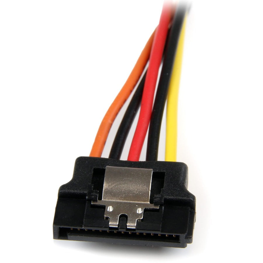 Star Tech.com 6in Latching SATA Power Y Splitter Cable Adapter - M/F