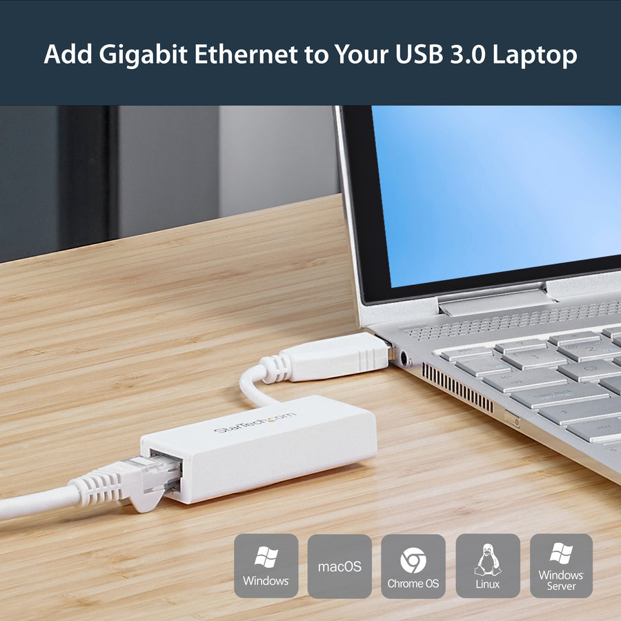 StarTech USB 3.0 Gigabit Ethernet Adapter White