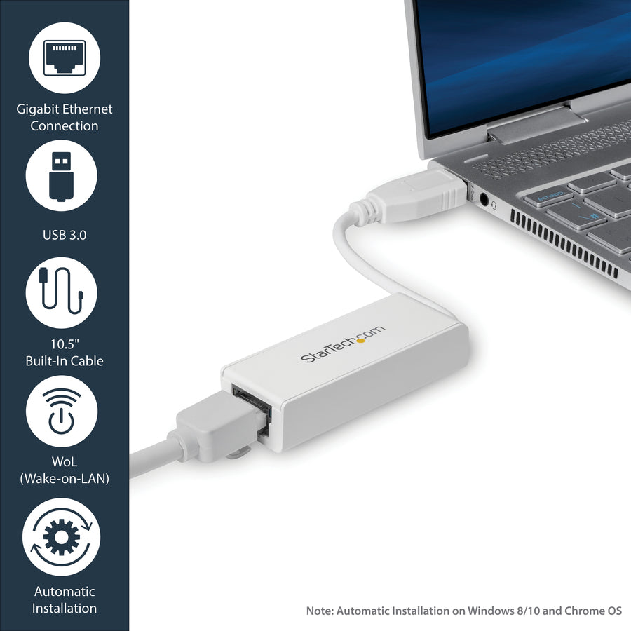 StarTech USB 3.0 Gigabit Ethernet Adapter White