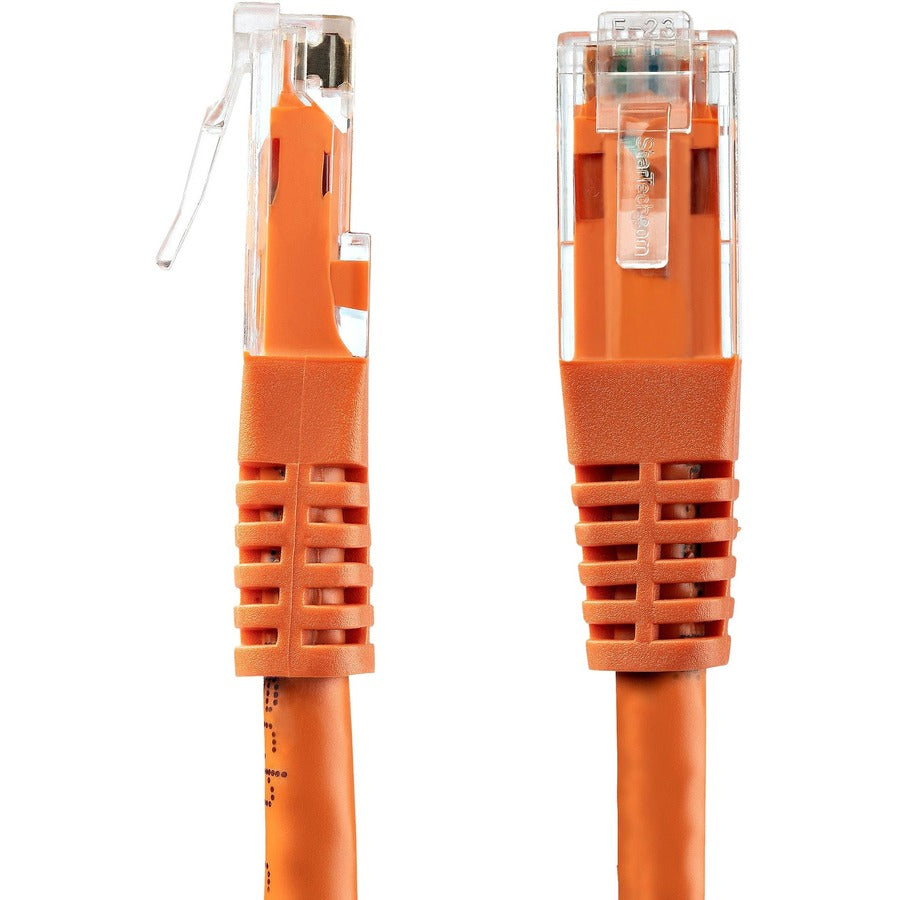StarTech.com 20ft CAT6 Ethernet Cable - Orange Molded Gigabit - 100W PoE UTP 650MHz - Category 6 Patch Cord UL Certified Wiring/TIA