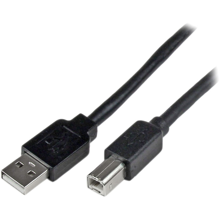 StarTech.com 65ft (20m) Active USB 2.0 A to B Cable, Long USB Cable, USB Printer Cable, 1x USB A (M), 1x USB B (M), Black
