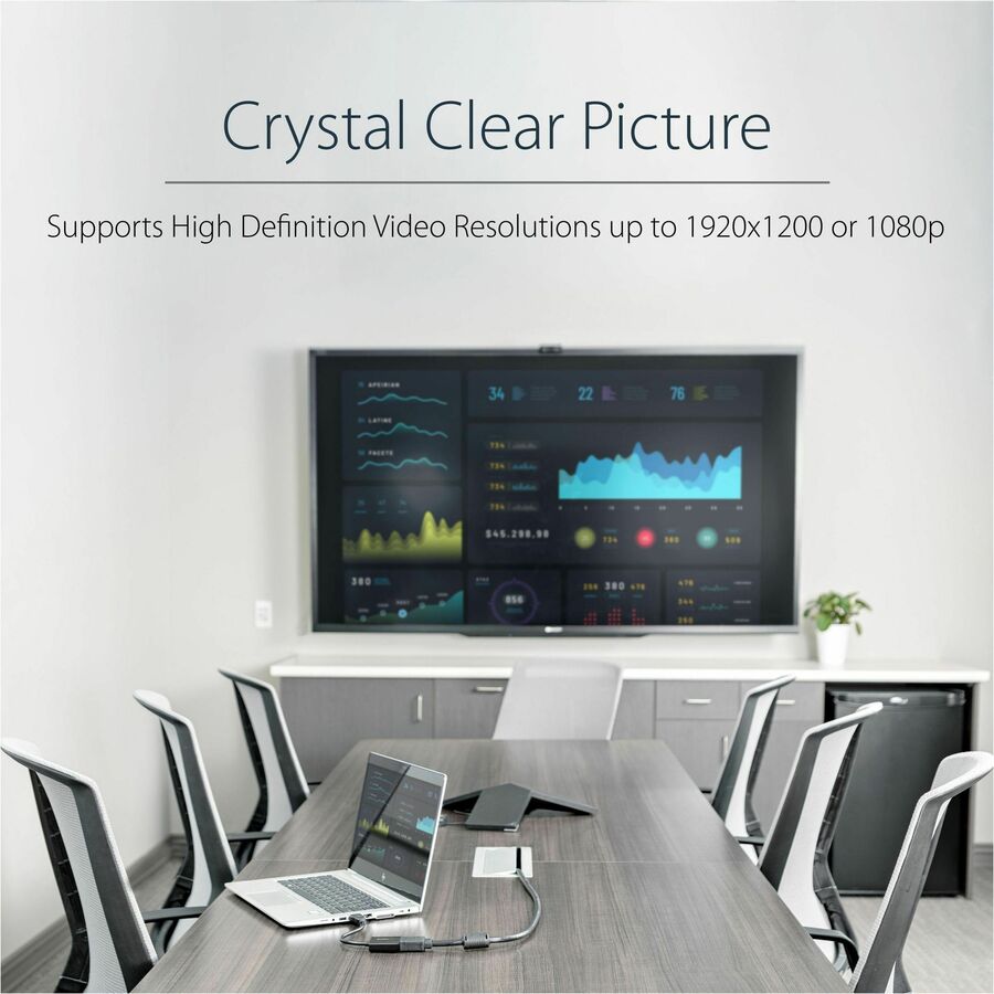 Adaptateur HDMI vers VGA StarTech.com - 1080p - 1920 x 1080 - Noir - Convertisseur HDMI - Adaptateur moniteur VGA vers HDMI