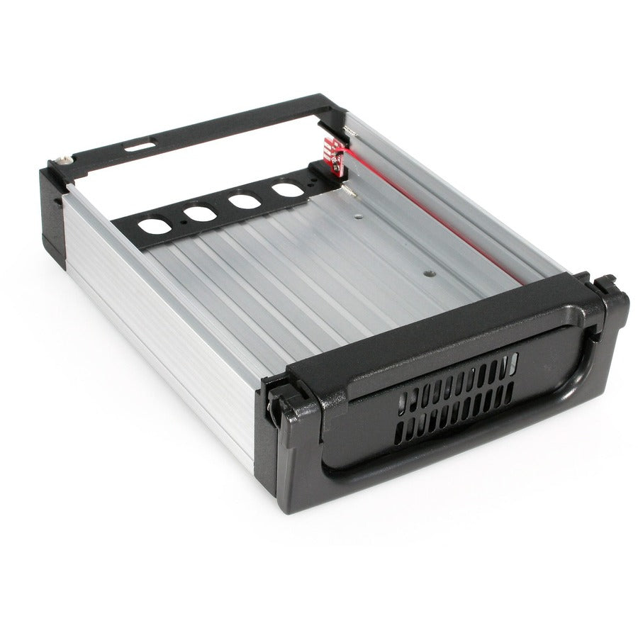 Tiroir pour disque dur SATA en aluminium noir StarTech.com - Rack de stockage mobile - noir