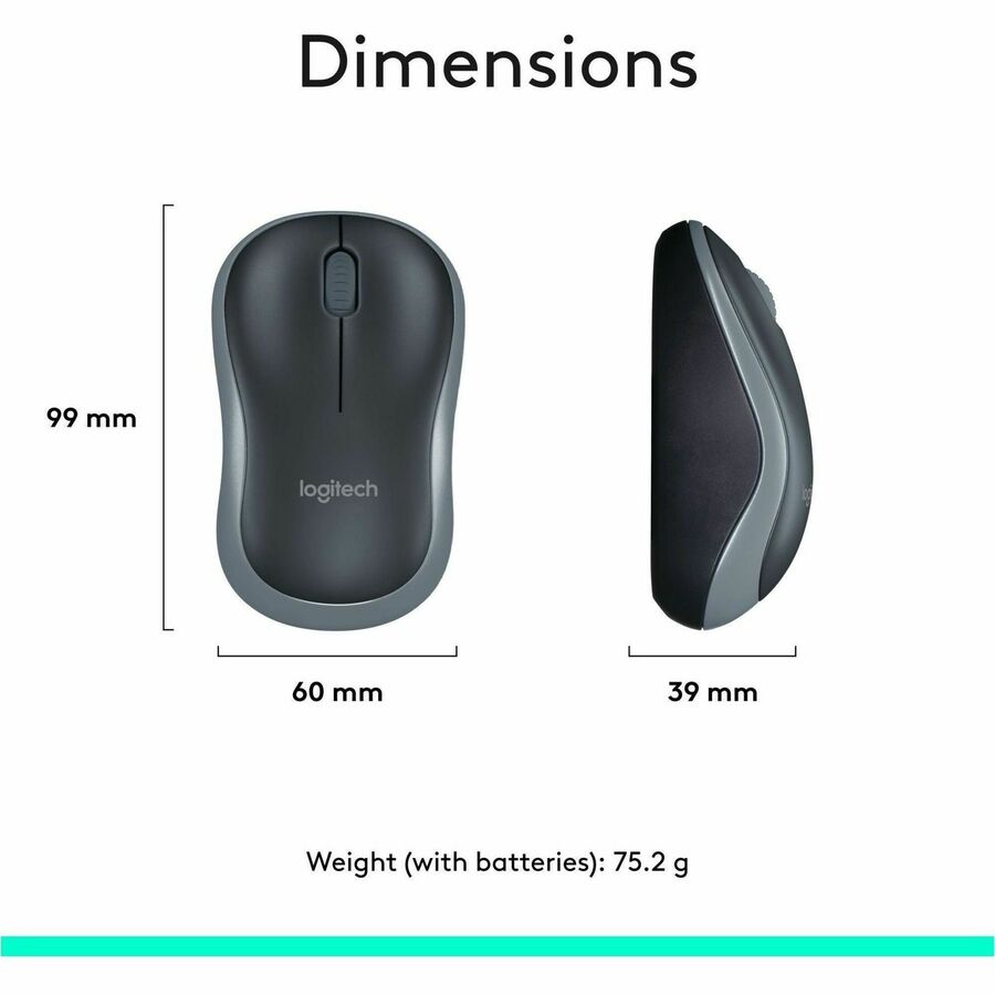 Logitech MK270 Wireless Keyboard and Mouse Combo for Windows, 2.4 GHz Wireless, Compact Mouse, 8 Multimedia and Shortcut Keys, 2-Year Battery Life, for PC, Laptop
