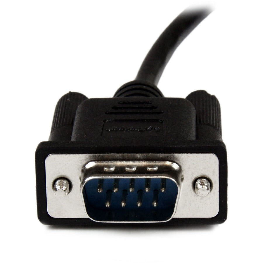 Câble null modem série DB9 RS232 noir StarTech.com de 1 m (F/M)