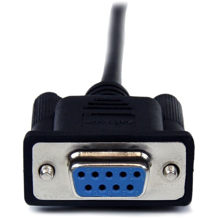 Câble null modem série DB9 RS232 noir StarTech.com de 2 m (F/M)