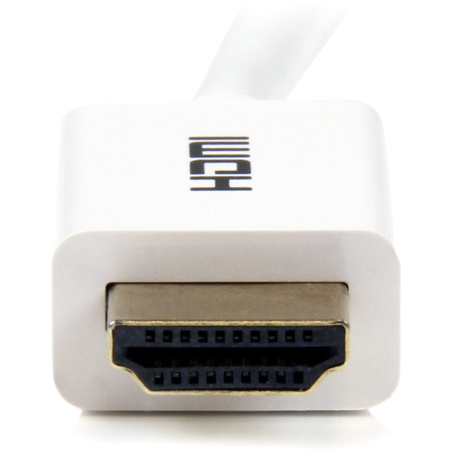 StarTech.com 10 ft CL3 Rated HDMI Cable w/ Ethernet, In Wall Rated HDMI Cable, 4K 30Hz UHD HDMI Cord, HDMI 1.4 Video/Display Cable, White