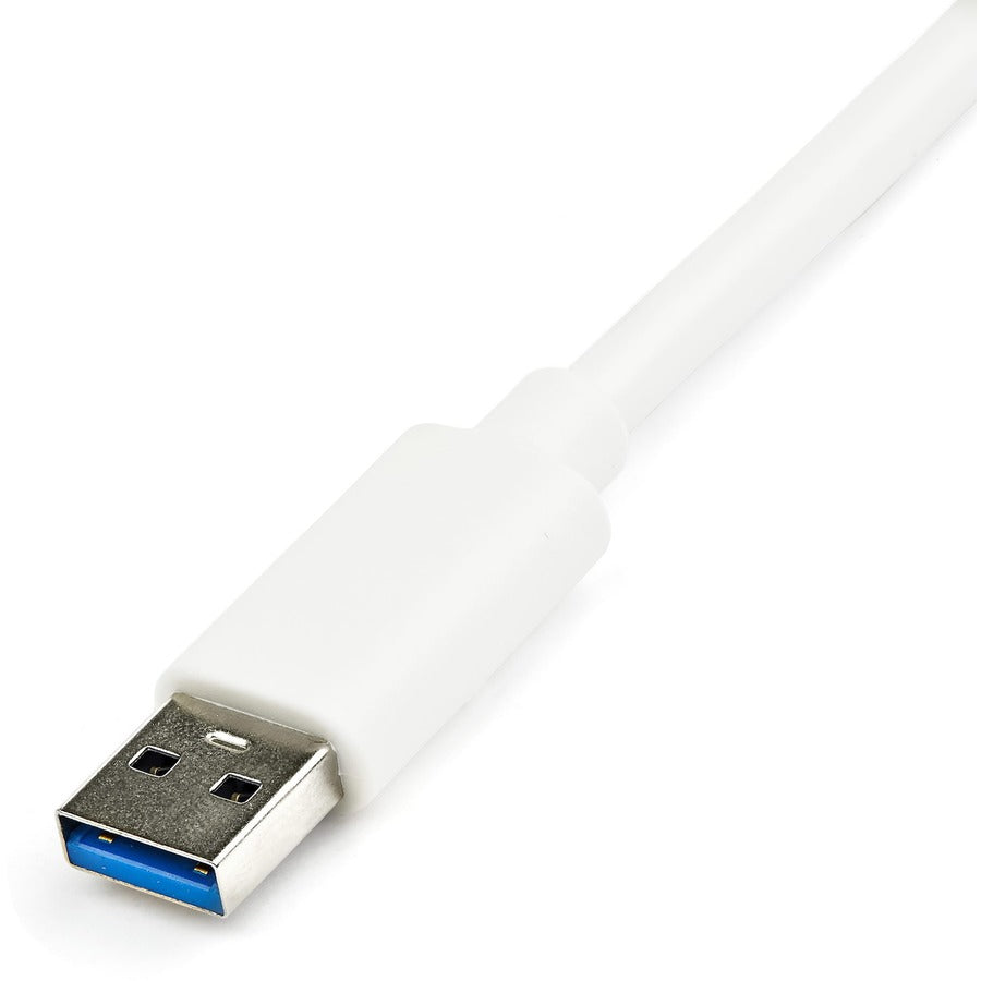 Adaptateur StarTech.com USB 3.0 vers Gigabit Ethernet avec port USB - Blanc