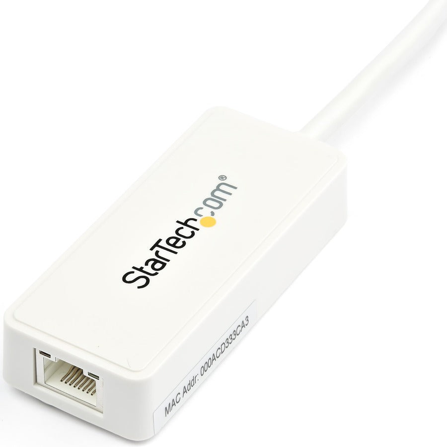 Adaptateur StarTech.com USB 3.0 vers Gigabit Ethernet avec port USB - Blanc