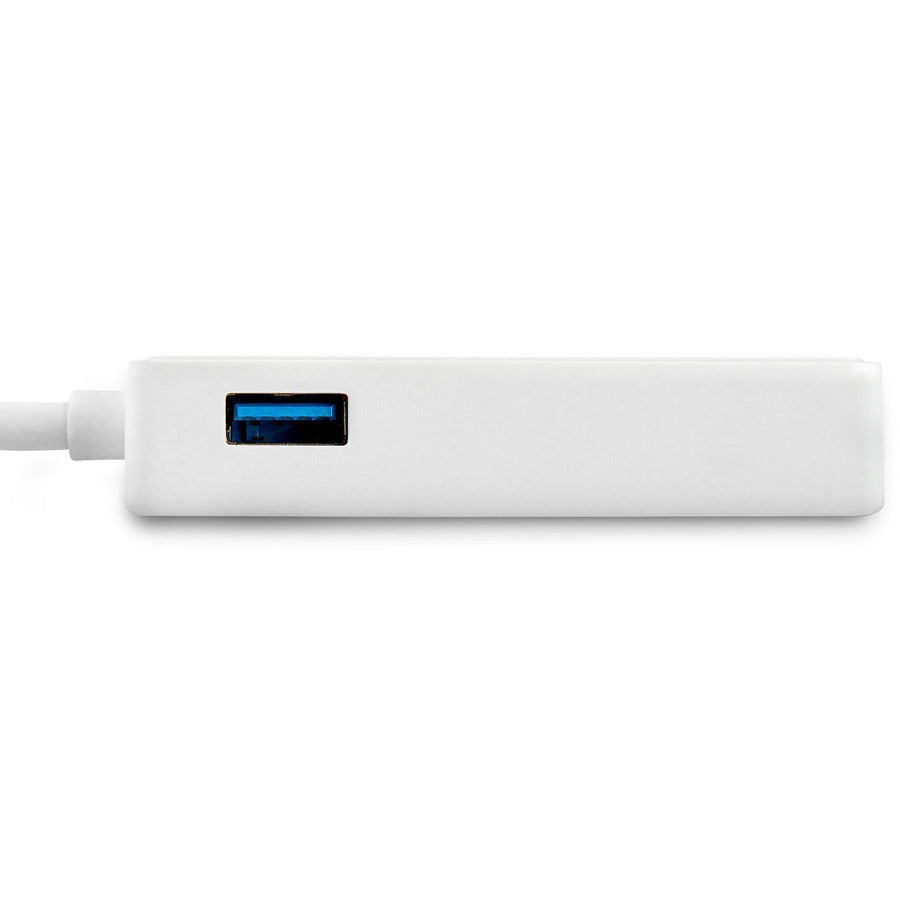 Adaptateur StarTech.com USB 3.0 vers Gigabit Ethernet avec port USB - Blanc