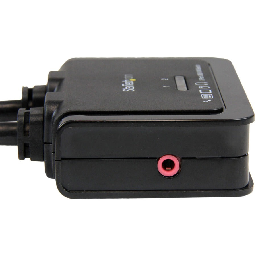 StarTech.com 2 Port USB HDMI Cable KVM Switch with Audio and Remote Switch - USB Powered