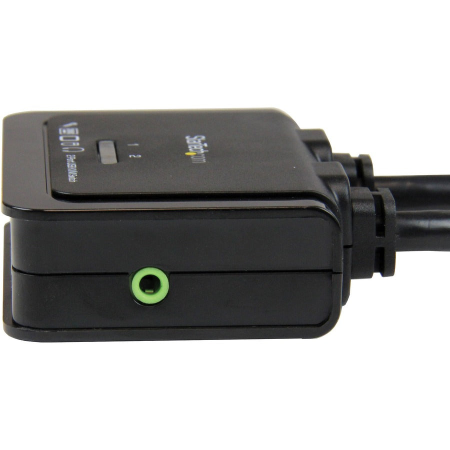 StarTech.com 2 Port USB HDMI Cable KVM Switch with Audio and Remote Switch - USB Powered