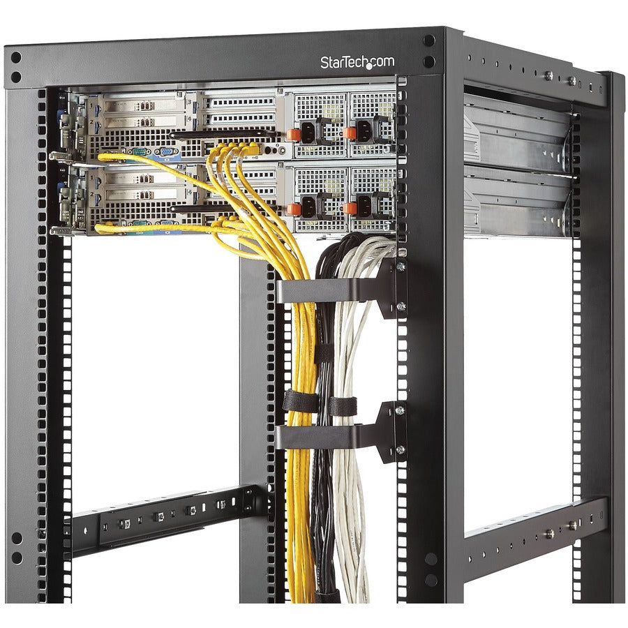 StarTech.com Crochet multidirectionnel vertical pour gestion des câbles de rack de serveur (6 x 10 cm)