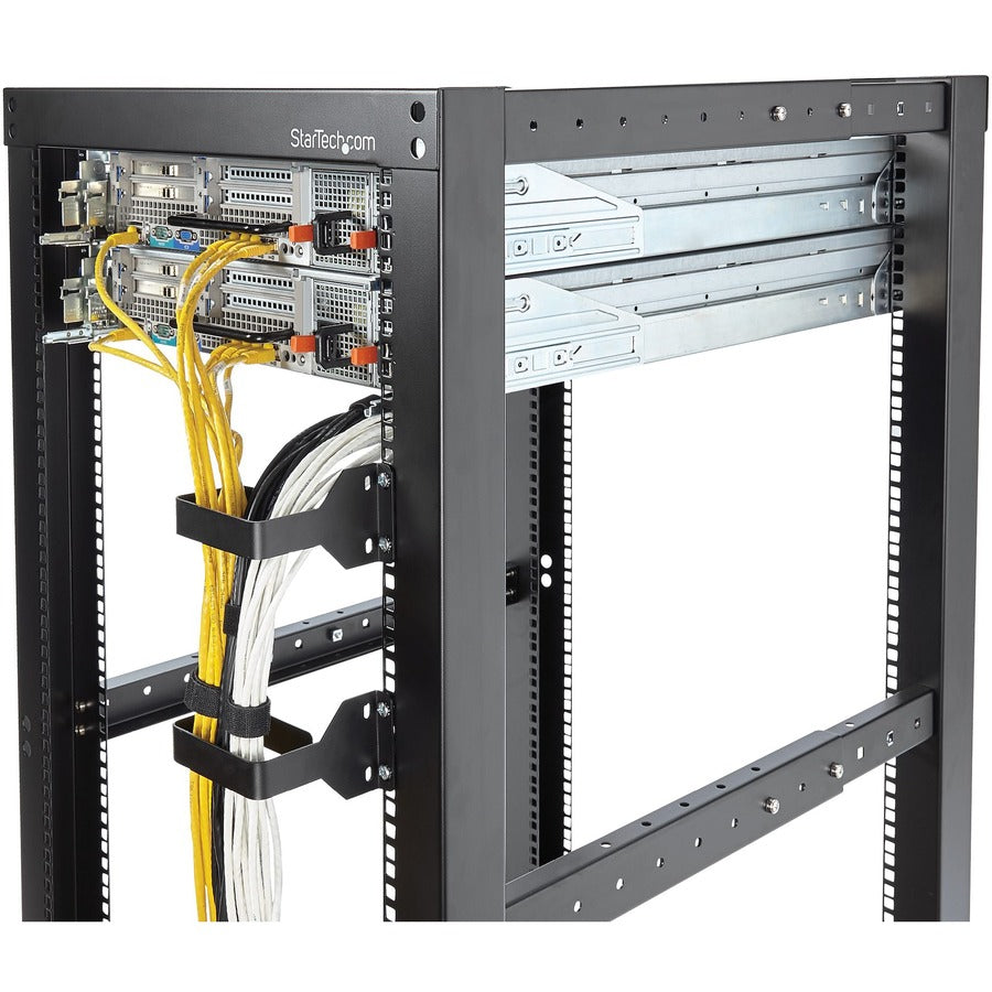 StarTech.com Crochet multidirectionnel vertical pour gestion des câbles de rack de serveur (6 x 10 cm)