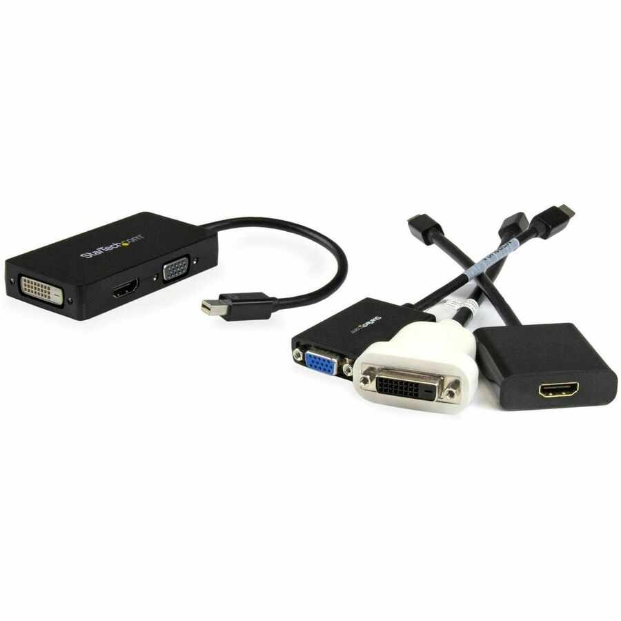 Adaptateur Mini DisplayPort StarTech.com - 3-en-1 - 1080p - Adaptateur pour écran - Hub adaptateur Mini DP vers HDMI/VGA/DVI