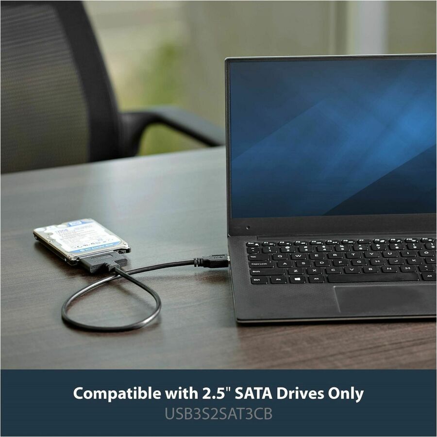 StarTech.com SATA to USB Cable USB 3.0 UASP - 2.5 SATA SSD / HDD - Hard Drive USB Adapter Cable - Hard Drive Transfer Cable