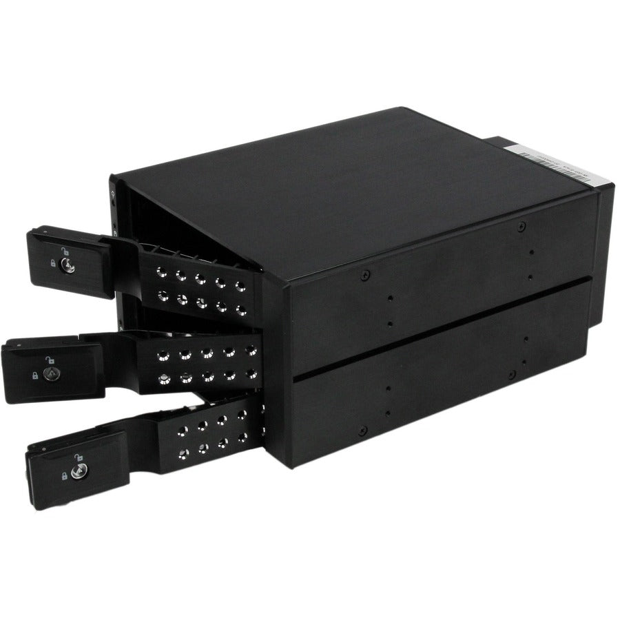 StarTech.com Rack mobile 3 baies en aluminium, sans plateau, échangeable à chaud, pour disque dur 3,5 pouces SAS II/SATA III - 6 Gbit/s
